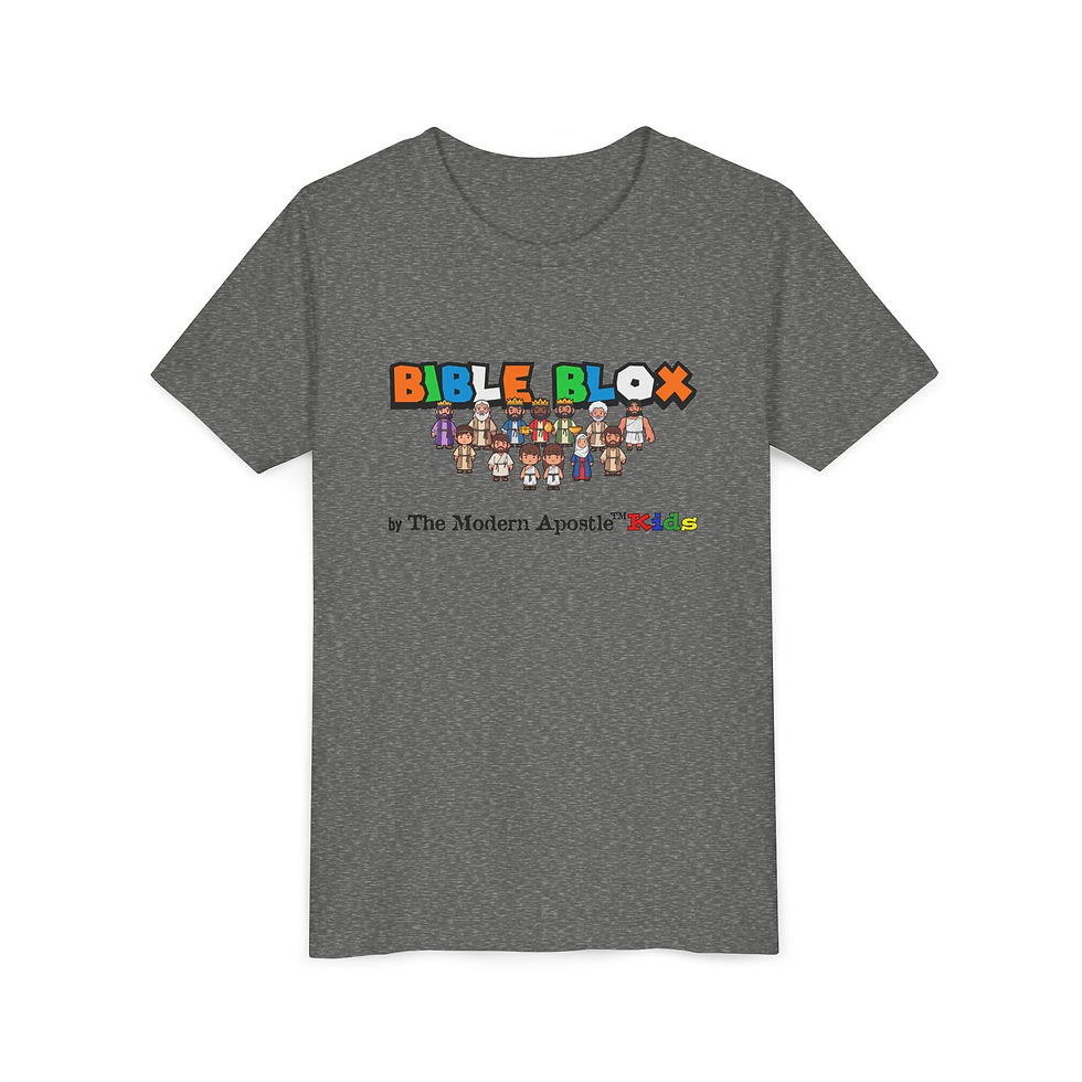BIBLE BLOX™ Series 2 - Youth T-Shirt | Heroes of Faith Group Tee