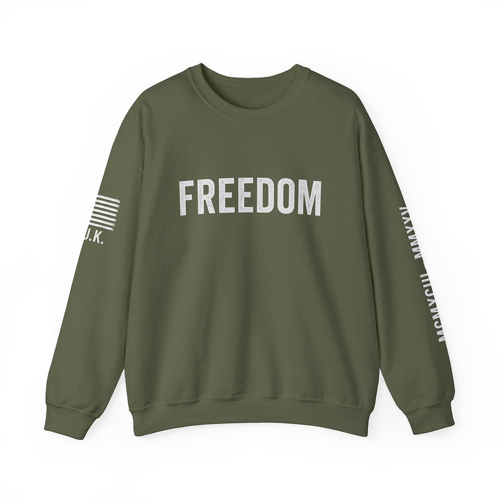 Thumbnail: Freedom Legacy Crewneck Sweatshirt Dark Colors – Freedom Line | Charlie Kirk
