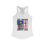 Thumbnail: Armed Forces - Red White & Blue - One Nation Under God - Womens Racerback Tank