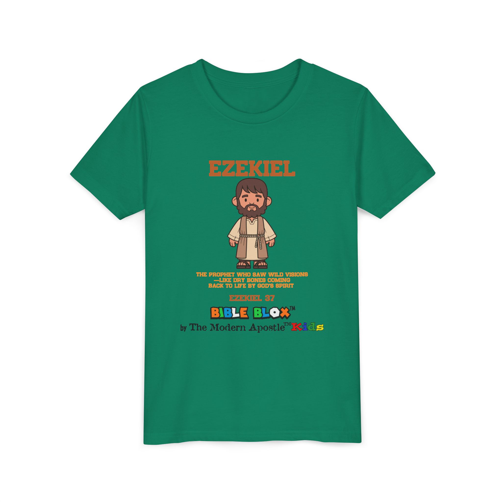 Ezekiel Youth T-Shirt | BIBLE BLOX™ Christian Kids Heroes of Faith Tee