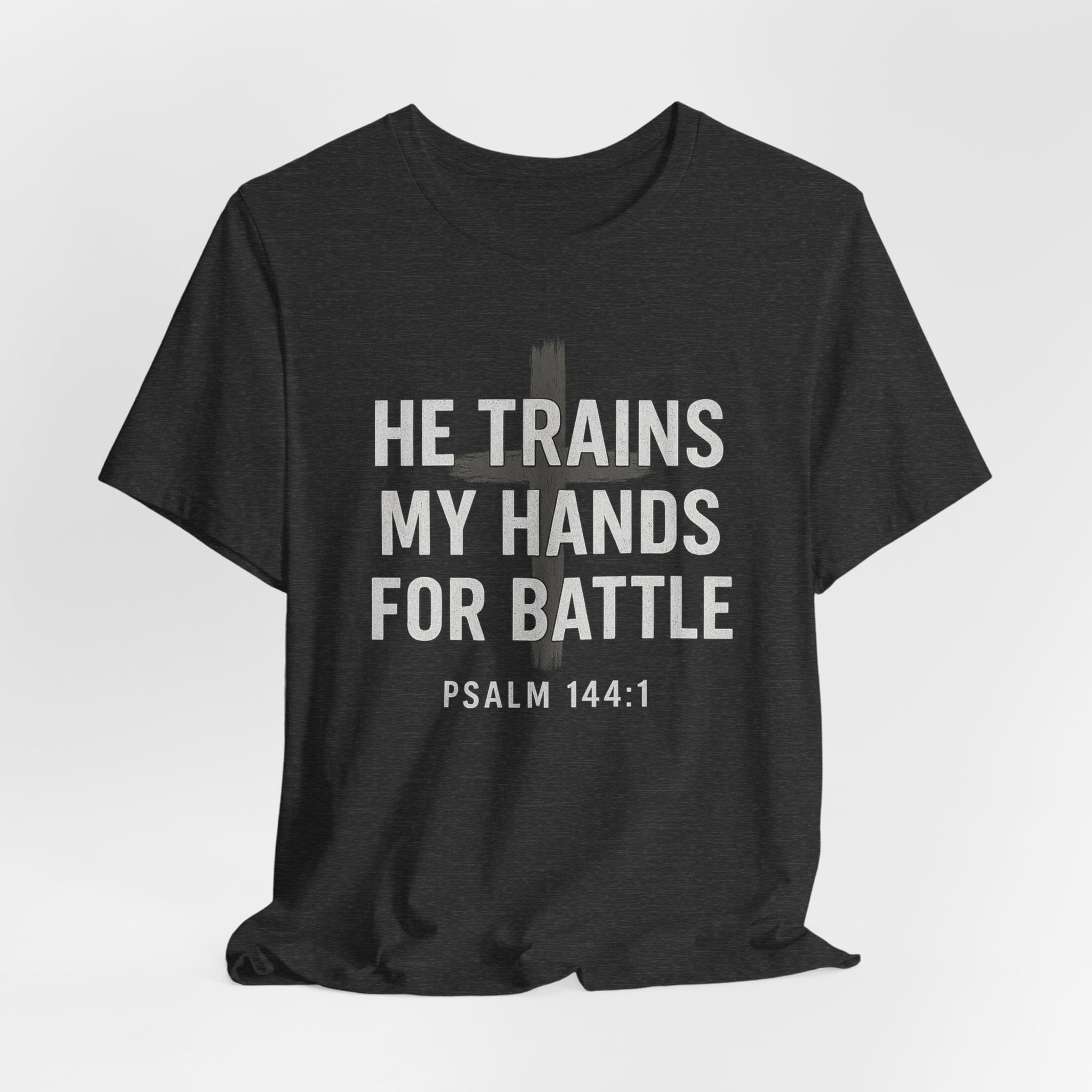 He Trains My Hands for Battle - Scripture Tees