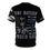 Thumbnail: Stealth Blackout Blue Line — One Nation Under God T-Shirt