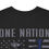 Thumbnail: Stealth Blackout Blue Line — One Nation Under God T-Shirt