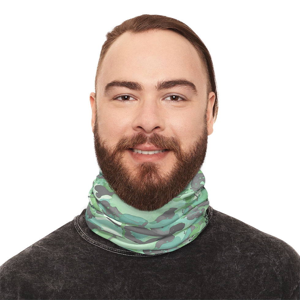 Thumbnail: Largemouth Bass Camo Neck Gaiter – Faith Cast the Line Series