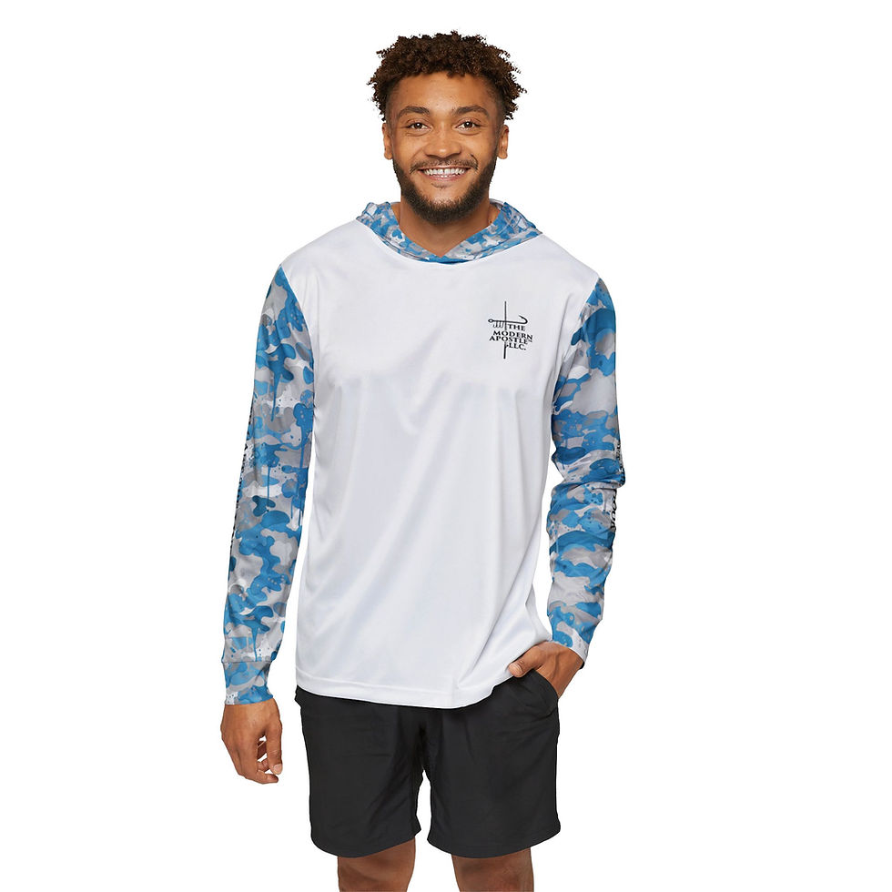 Thumbnail: Blue Catfish - UV Men's Light Weight Fishing Hoodie