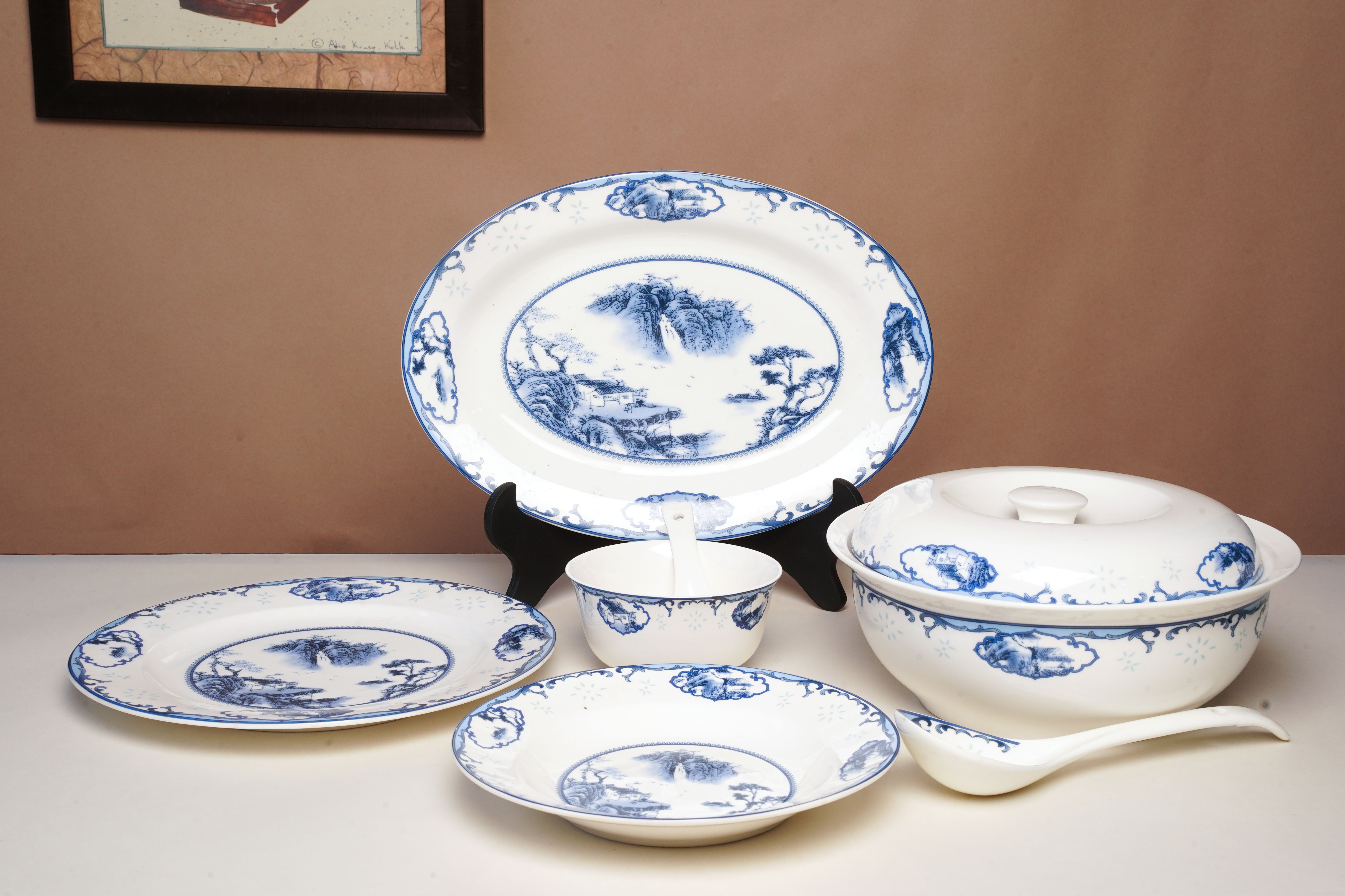 Macao Scenery Design Dinner Set