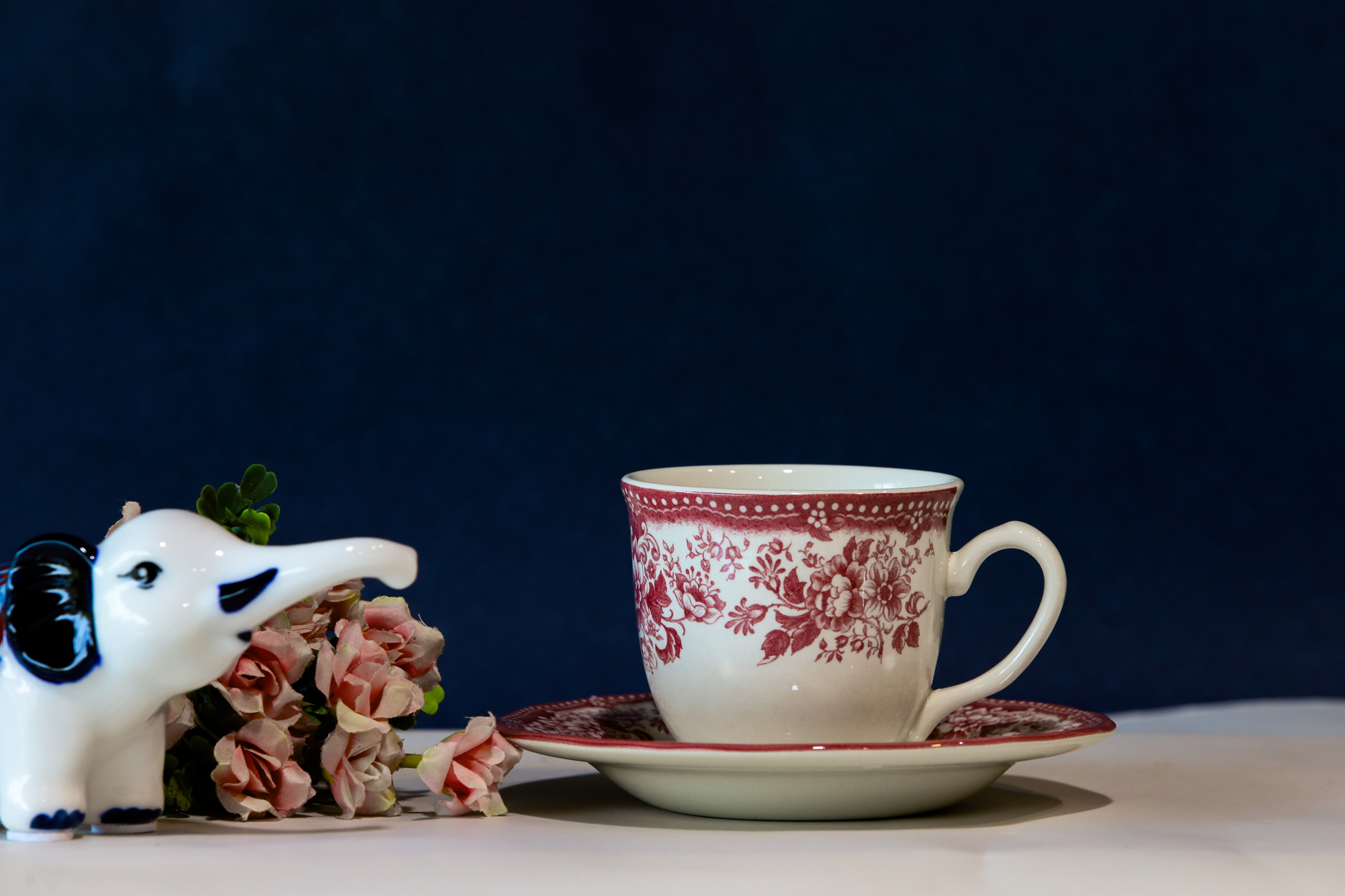 Victorian Pink Cup & Saucer