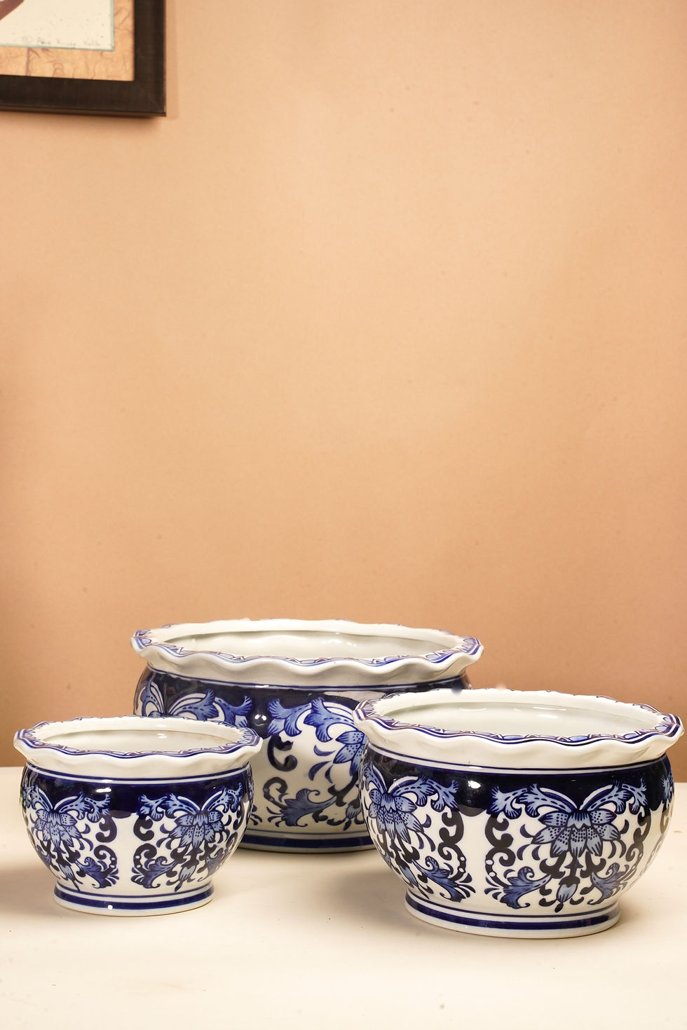 Hand Painted Round Planter