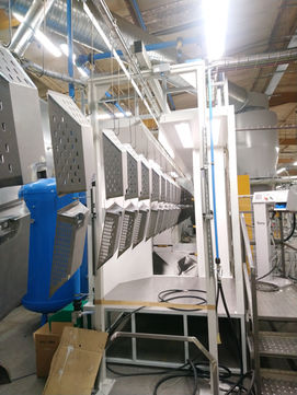 photo of powder coating paint line