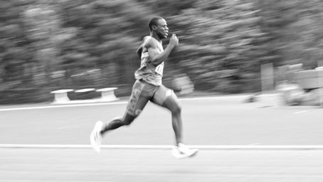 Athletes compete at the Battle Road Track Club Twilight Meet