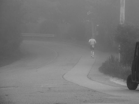Fog did not stop the Cohasset Triathlon