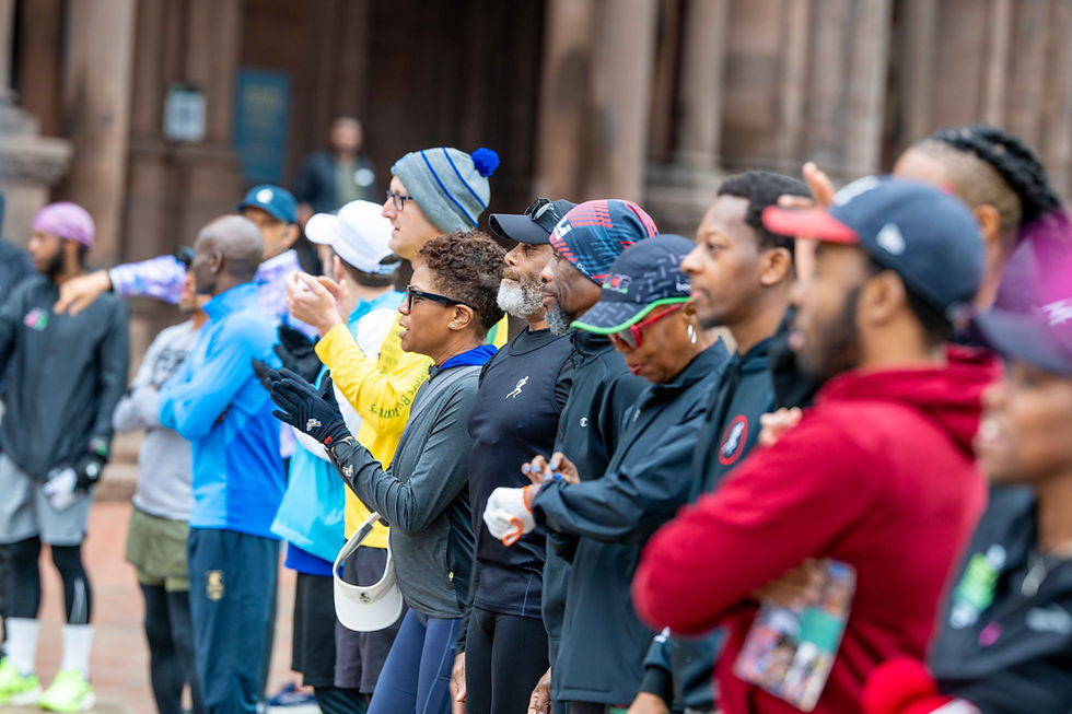 Sunday morning with Black Men Run Boston