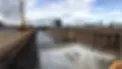 Dry dock being filled with water