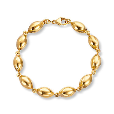 Gold plated bracelet from the Seaweed collection