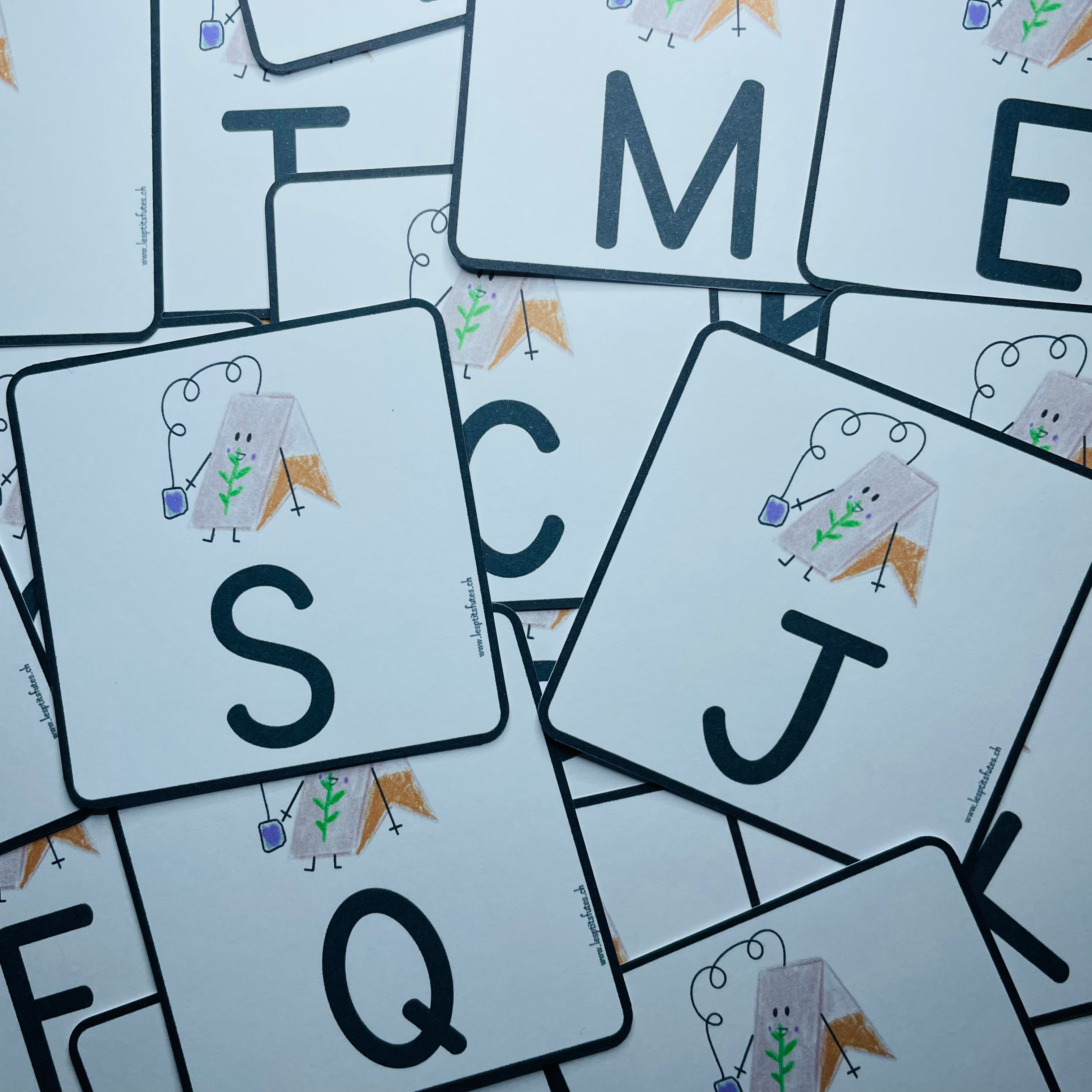 Lettres de l'alphabet - Sachet de thé