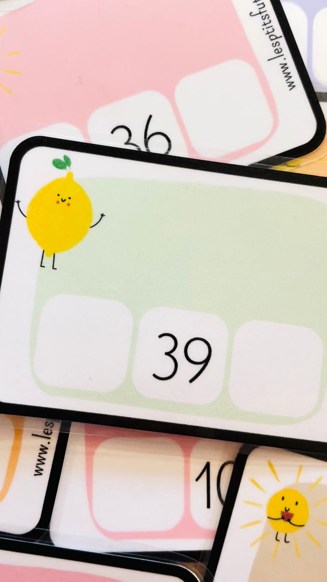 Miniature : 100 cartes - Le chiffre d'avant et le chiffre d'après 🍋☀️