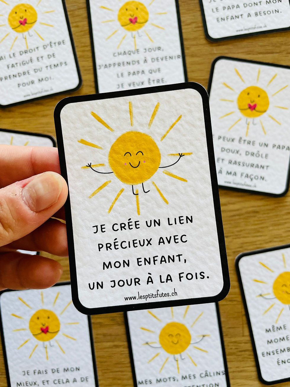 Miniature : 9 cartes d'affirmations positives pour les papas