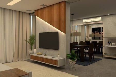 Thumbnail: Tv Unit With Wall Paneling