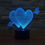 Miniatura: Lampara Corazones 3D - 2