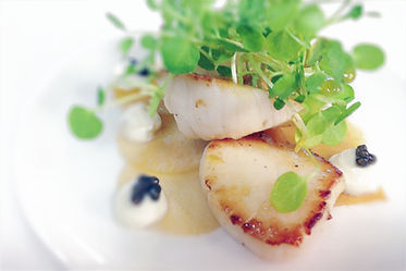 Seared Scallop, Mooli, Caviar