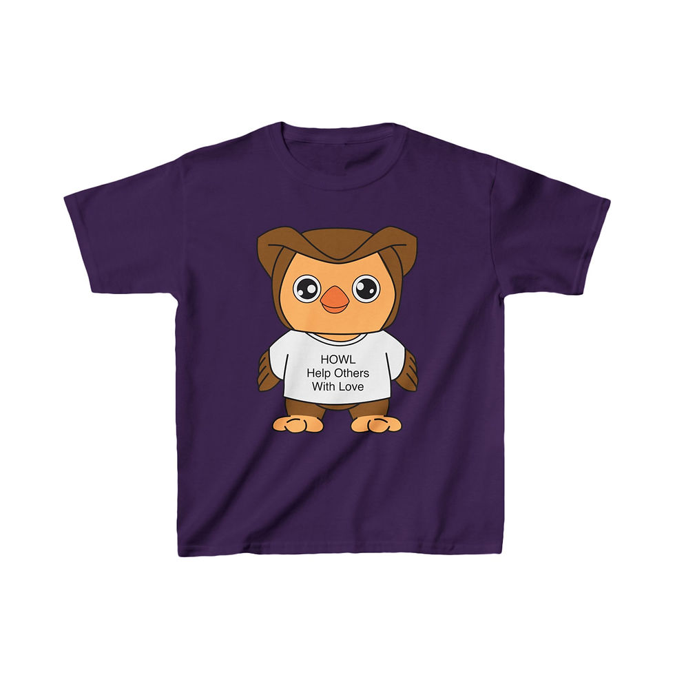 Thumbnail: Howl the Owl Kids Heavy Cotton™ Tee
