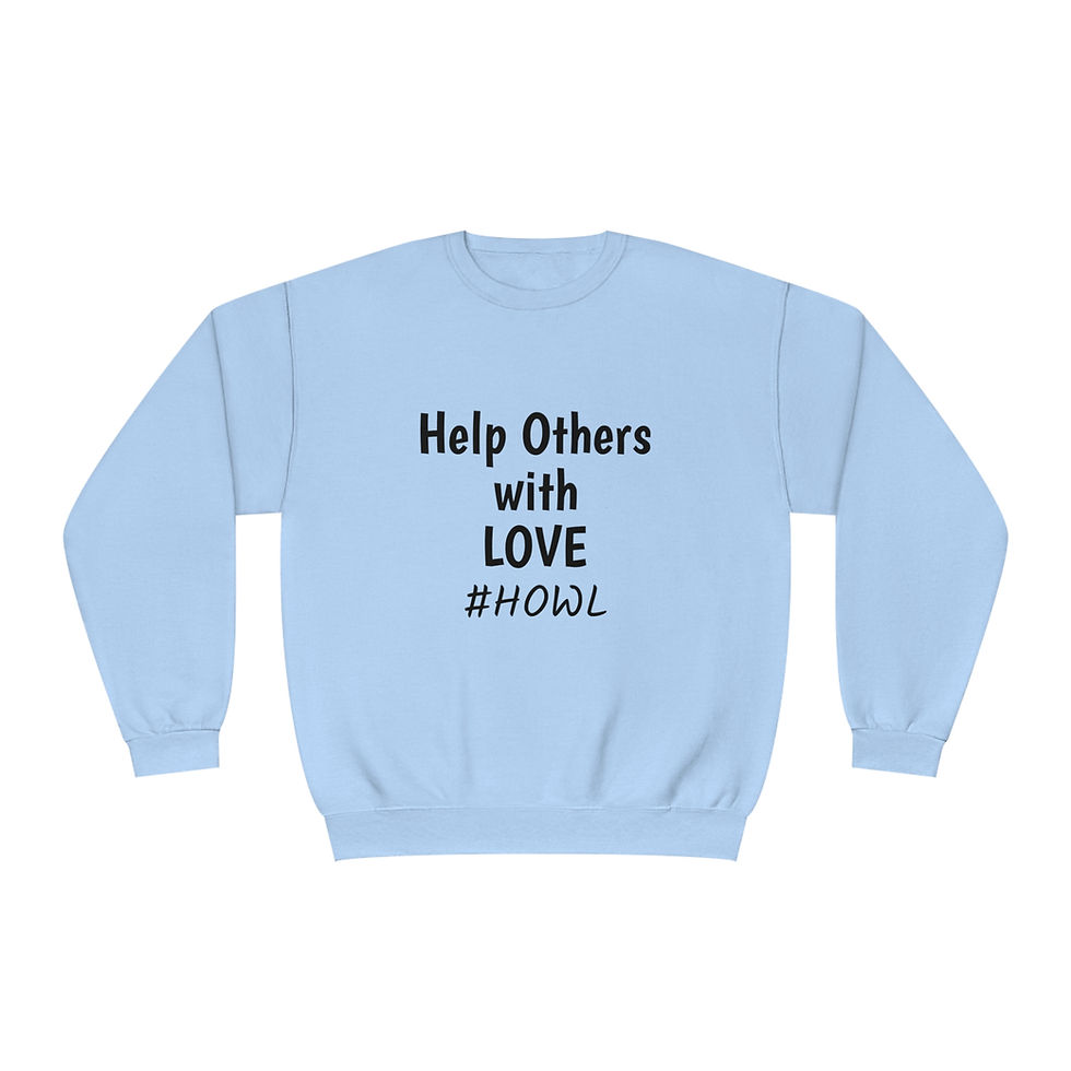 Thumbnail: Help Others With Love Unisex Crewneck Sweatshirt