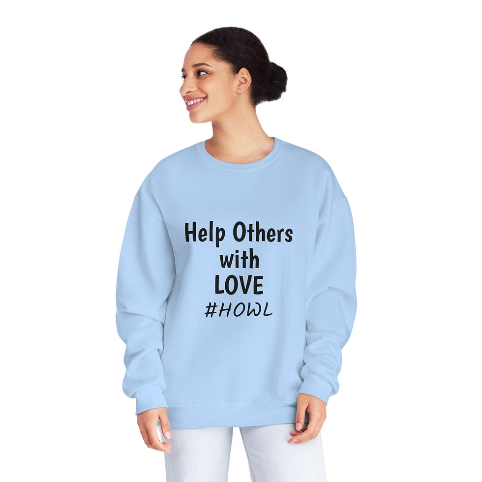 Thumbnail: Help Others With Love Unisex Crewneck Sweatshirt