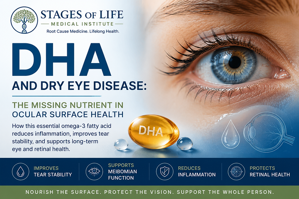 Discover how DHA omega-3 fatty acids support dry eye relief, retinal health, brain function, and reduce inflammation for healthier aging and better vision.