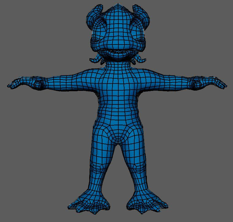 Creature Model Retopology.JPG