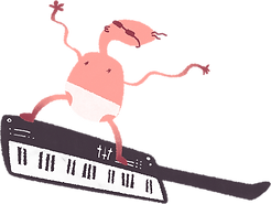 キーボードの赤ちゃん