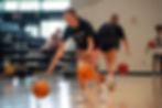 Youth player skills night at Texas Mayhem dribbling 2 balls.