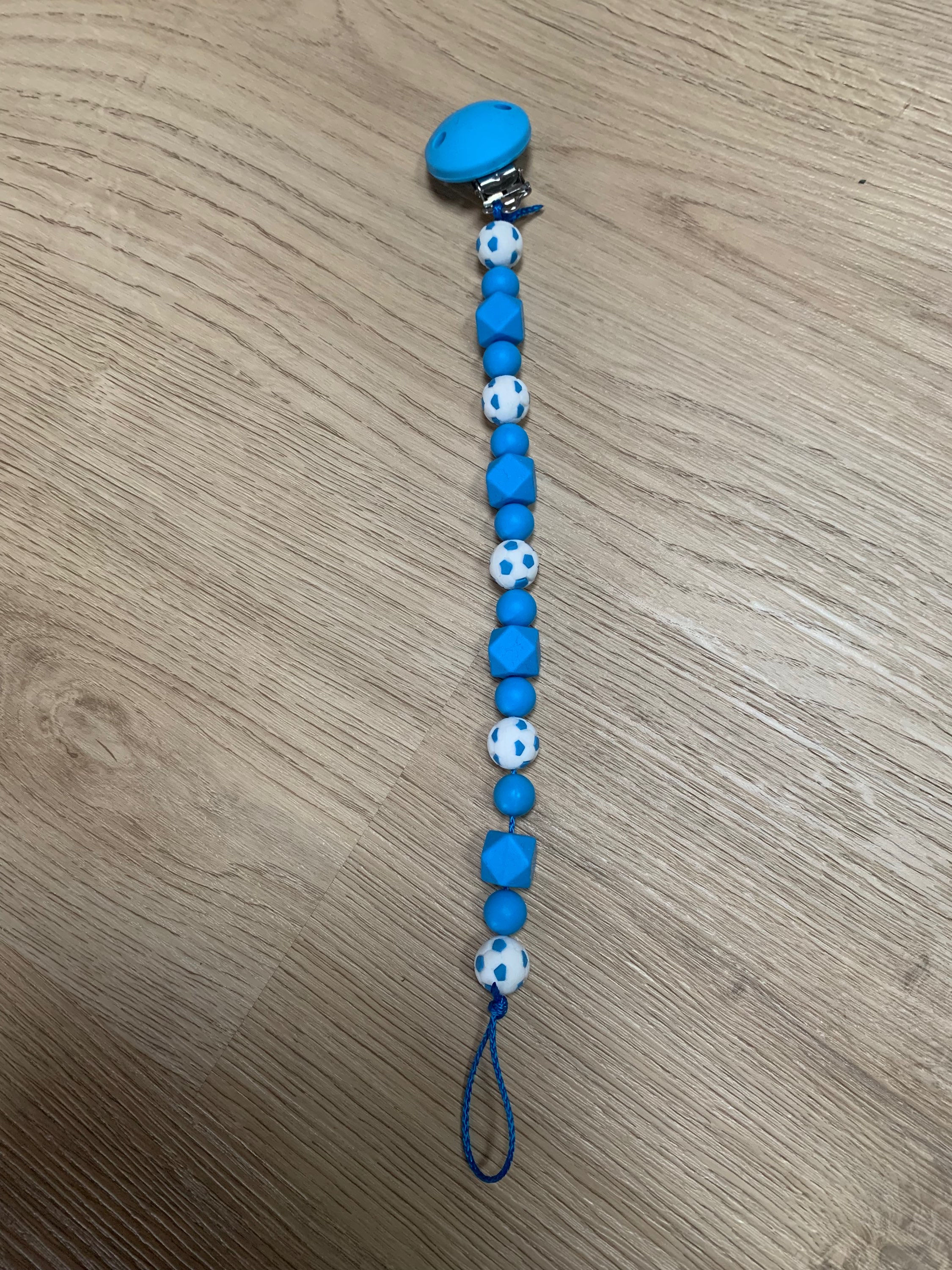 Nuggikette Fussball blau