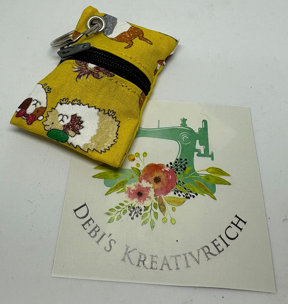 Miniaturbild: Mini Schlüsselring Täschchen 5x6.5