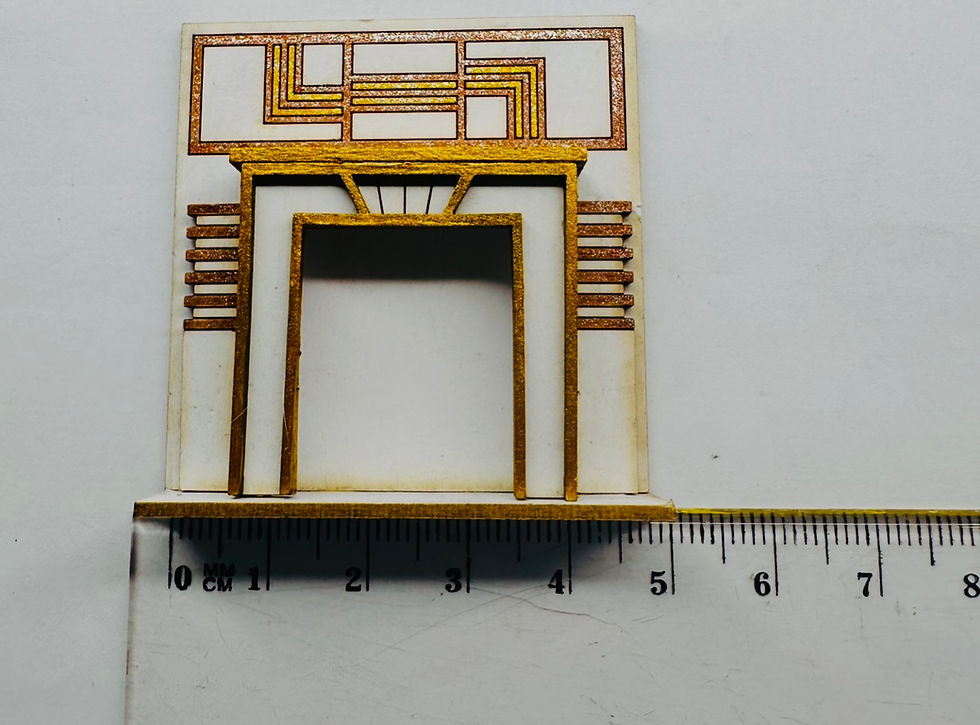 Thumbnail: 1/48th kit, art deco fan fireplace