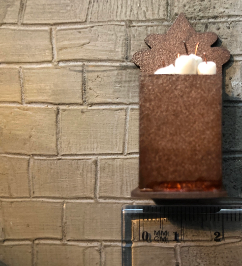 Thumbnail: 1/24th kit, candle box holder (half scale)