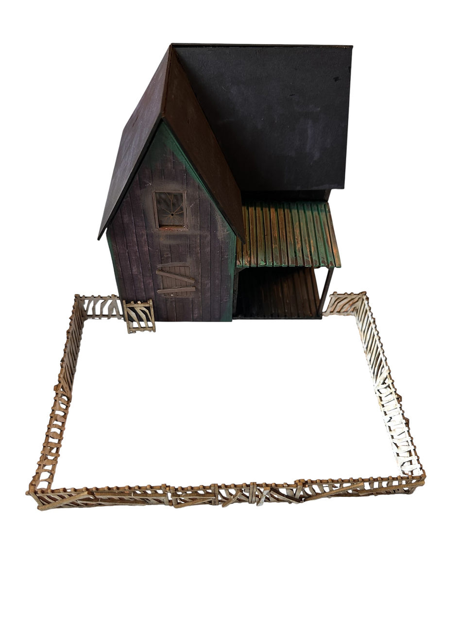 Thumbnail: 1/48th kit, Krampus Kottage fencing, quarter scale