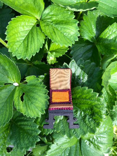 Thumbnail: 1/24th kit tudor high backed chair (half scale)