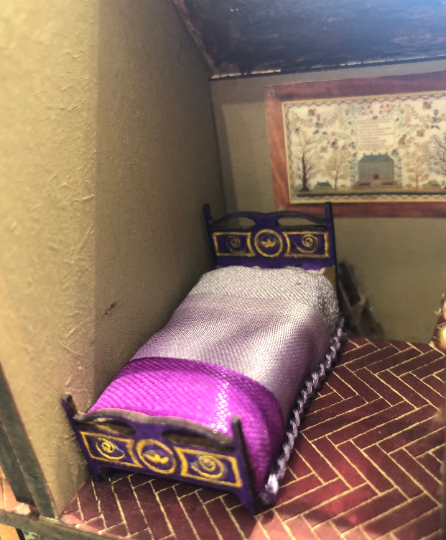 Thumbnail: 1/48th kit, French style bed, quarter scale