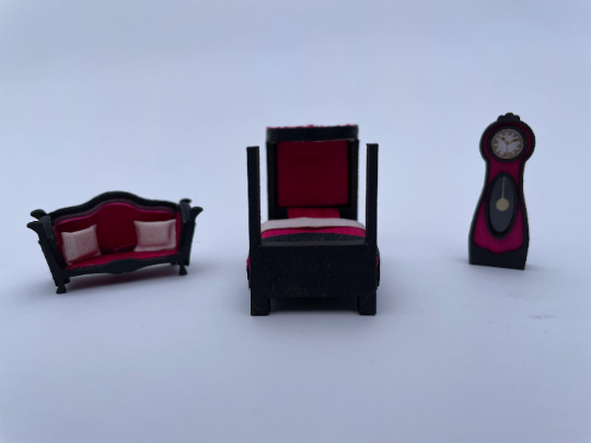 Thumbnail: 1/48th kit, Boule clock, quarter scale