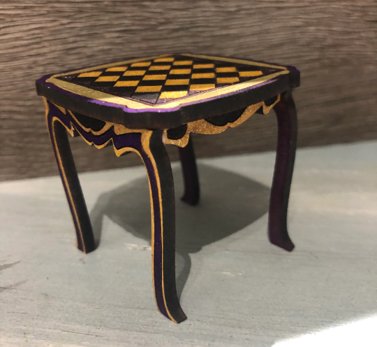 Thumbnail: 1/12th kit, ornate baroque/gothic style table