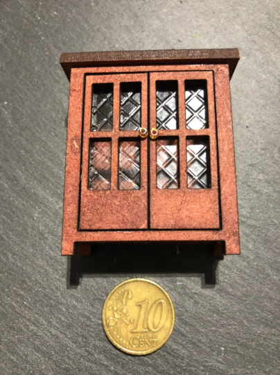 Thumbnail: 1/24th kit, tudor style cabinet, (half scale)