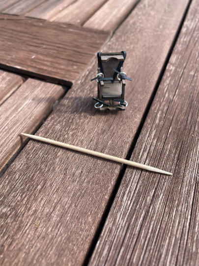 Thumbnail: 1/48th kit electric chair, quarter scale