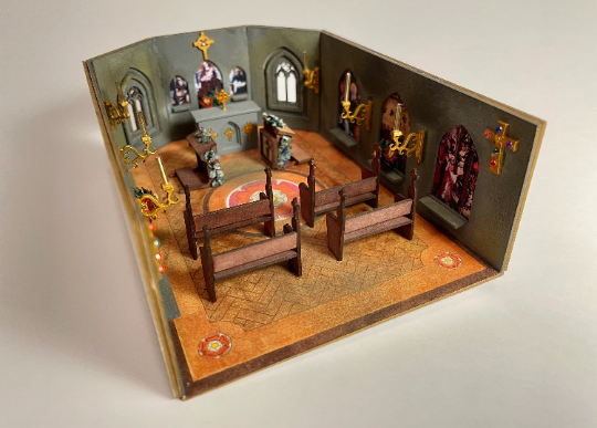 Thumbnail: 1/48th kit, cross and arch altar, quarter scale