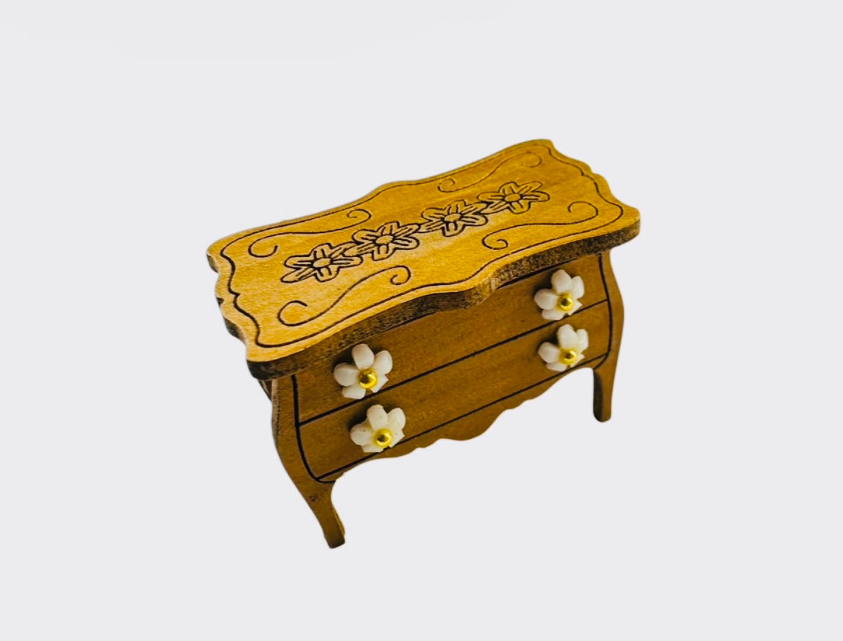 1/48th kit, Princess flower chest of drawers, quarter scale