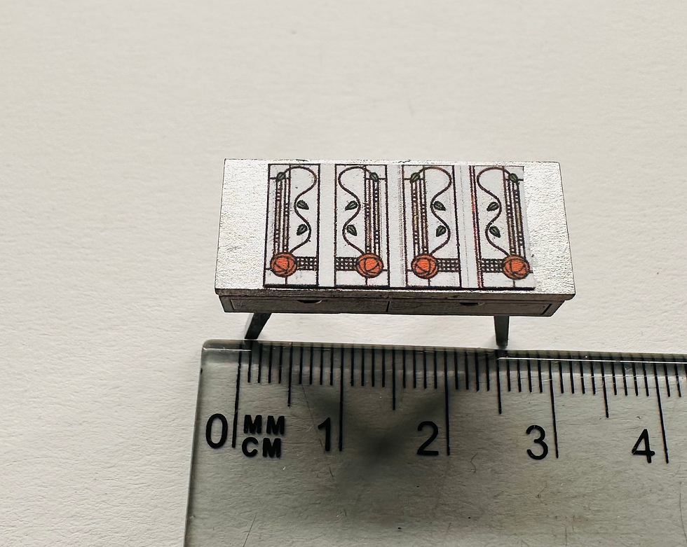Thumbnail: 1/48th kit, MacIntosh dressing table, quarter scale 
