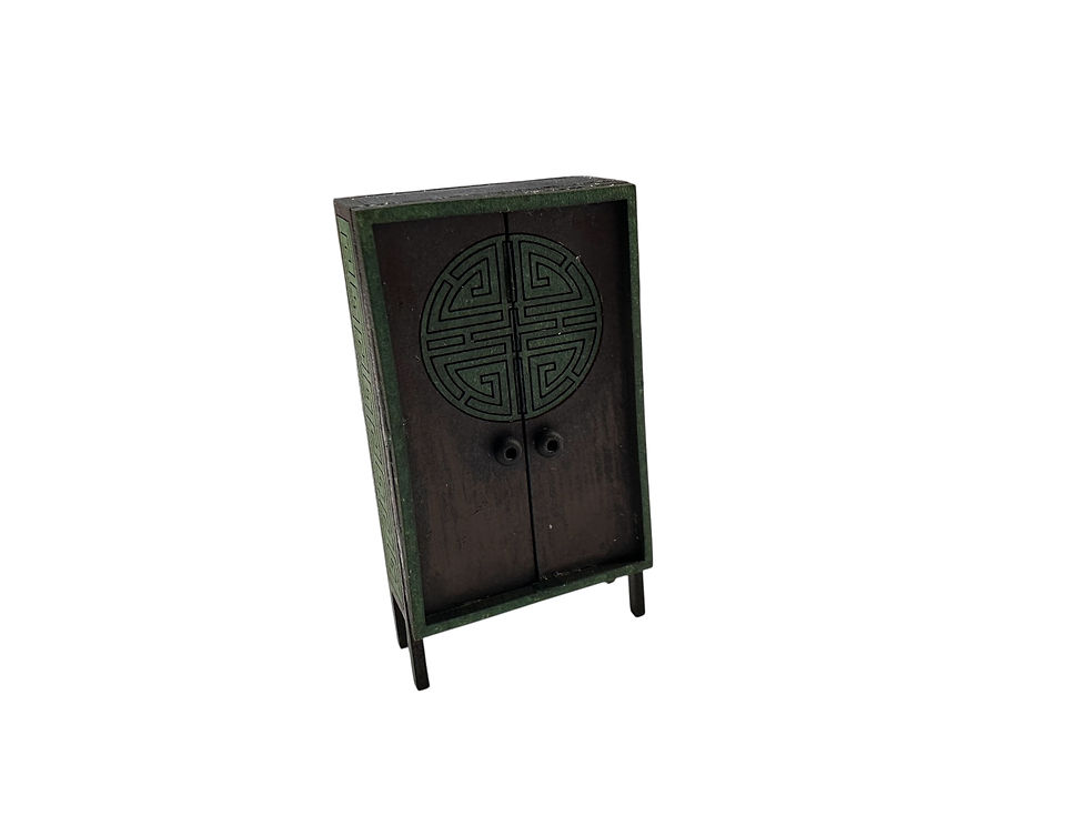 1/48th Chinese wardrobe, quarter scale