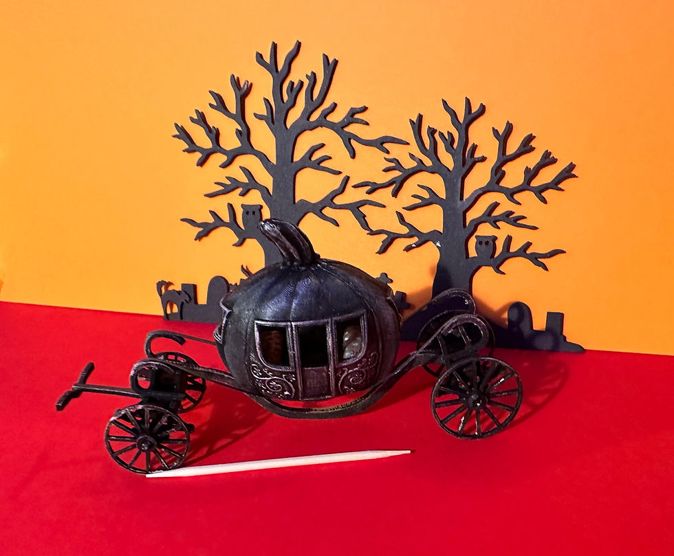 Thumbnail: 1/48th kit, pumpkin carriage, quarter scale