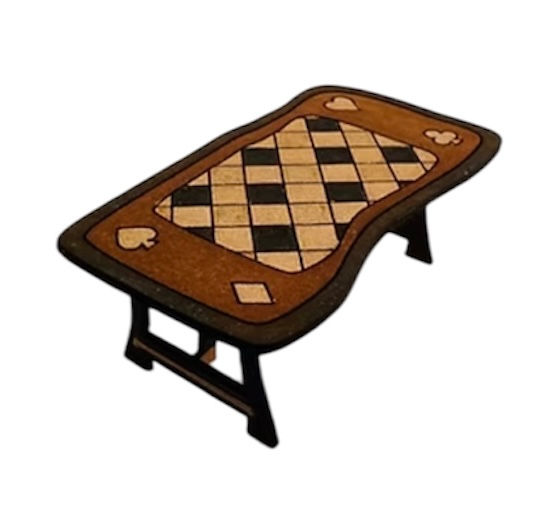 1/48th kit, Wonky Wonderland side table, quarter scale