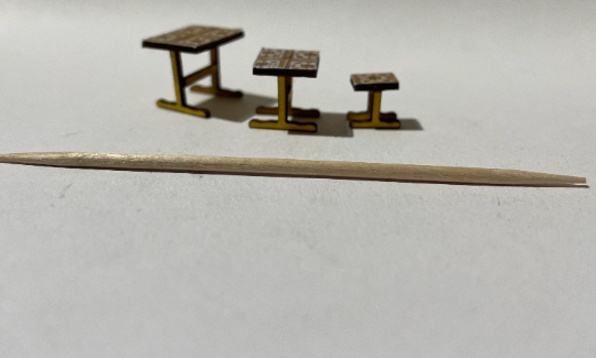 Thumbnail: 1/48th kit, nest of tables, quarter scale