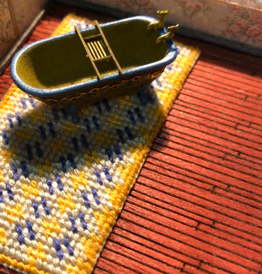 Thumbnail: 1/48th floor straight floor boards flooring, quarter scale